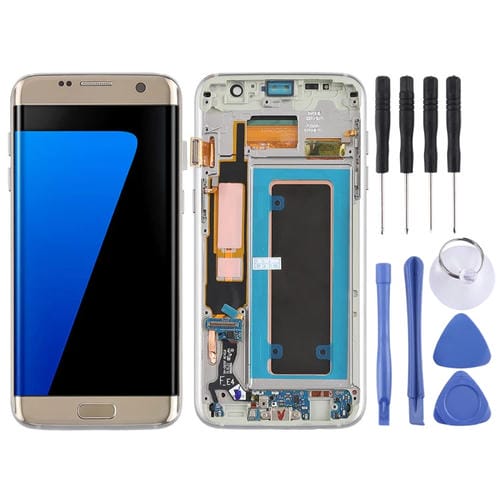 Ecrã LCD Samsung Galaxy S7 Edge/G935F/G935FD Super AMOLED/(Dourado)