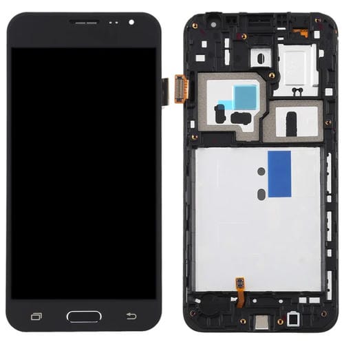 TFT LCD-Bildschirm Samsung Galaxy J3 J320F mit Rahmen (Schwarz)