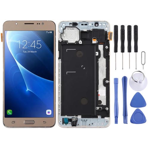 Pantalla TFT Completa Samsung Galaxy J7 J710F con Marco (Oro)