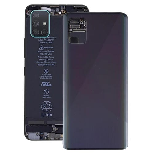 Couvercle arrière de batterie Samsung Galaxy A51 (Noir)