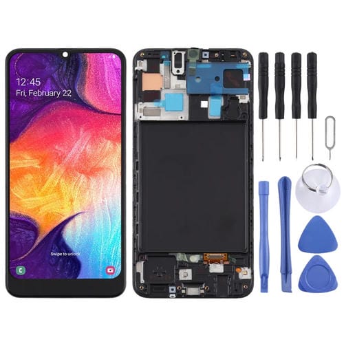 Pantalla TFT Completa Samsung Galaxy A50 con Marco (No Huellas) (Negro)