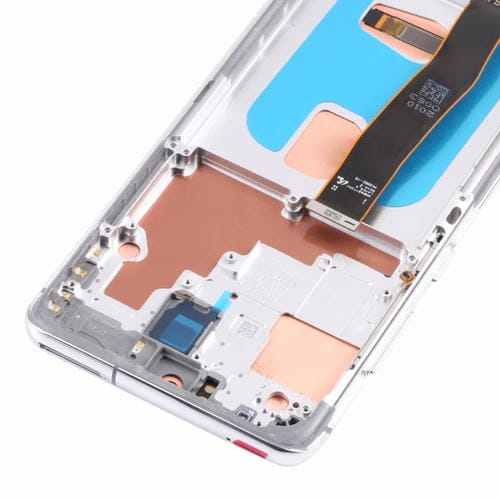 LCD-Bildschirm Super AMOLED Samsung Galaxy S20 Ultra 4G/5G mit Rahmen (Silber)