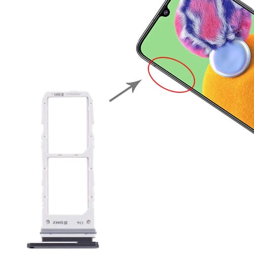 Tabuleiro de Cartão SIM Samsung Galaxy A90 5G SM-A908 (Preto)