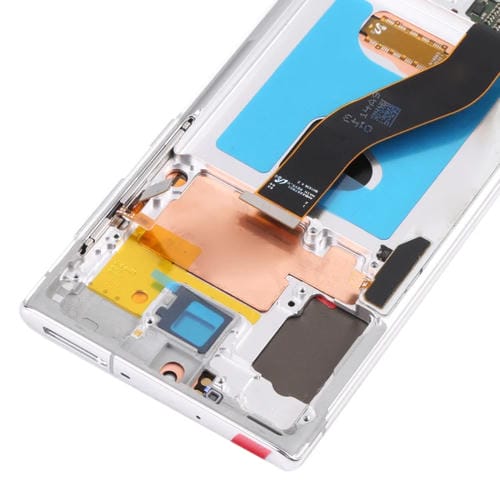 Écran LCD Samsung Galaxy Note 10 4G/5G SM-N971/N970 avec cadre (Argent)