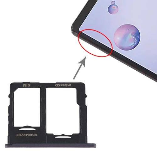 Tabuleiro de Cartão SIM e Micro SD Samsung Galaxy Tab A 8.4 SM-T307U (Preto)