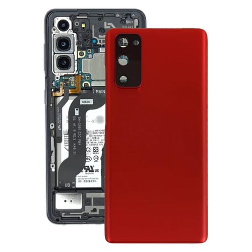 Back Cover of Battery Samsung Galaxy S20 FE with Camera Lens (Red)