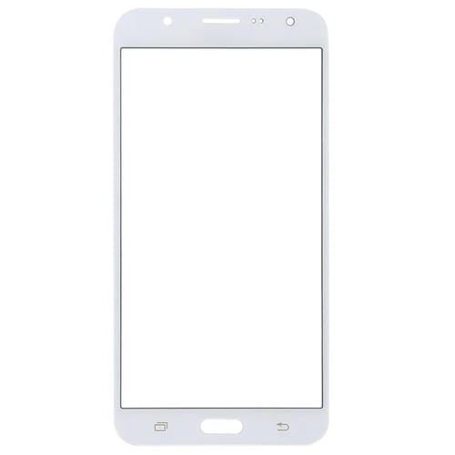 Glasaußenbildschirmobjektiv Samsung Galaxy J7 Weiß (10 Stück)