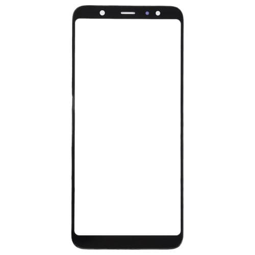 Lente de Cristal Pantalla Frontal Samsung Galaxy A6+ A605 (10 Piezas) (Negro)