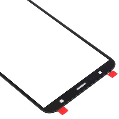 Äußere Glaslinse des Displays Samsung Galaxy J4+/J6+/J610 (10 Stück) (Schwarz)