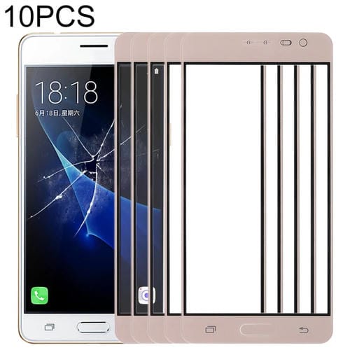 Außen Glaslinse Display Samsung Galaxy J3 Pro/J3110 (Gold) - (10 Stück)