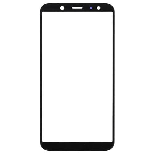 Lentes de Vidro Exterior do Ecrã Samsung Galaxy A6 (Preto) - (10 Peças)