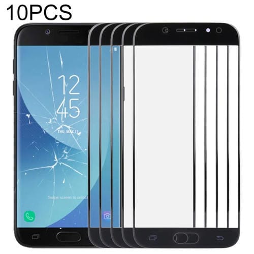 Verre Lentille Extérieure Samsung Galaxy J5 J530, Écran Avant, (10 Pièces) (Noir)