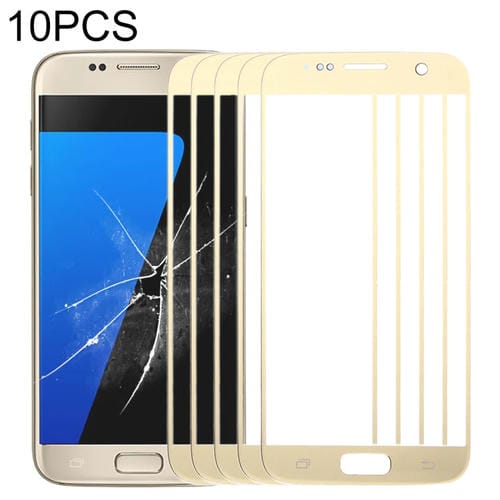 Écran frontal Samsung Galaxy S7/G930 Lentille en verre extérieure (Or) (10 pièces)