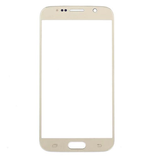 Pantalla Frontal Samsung Galaxy S6 / G920F Lente de Vidrio Exterior (Oro) (10pcs)