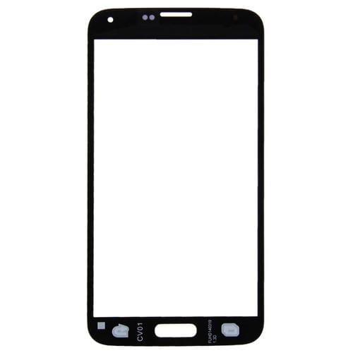 Ecrã Frontal Samsung Galaxy S5/G900 Lente Vidro Exterior (Preto) - 10pcs