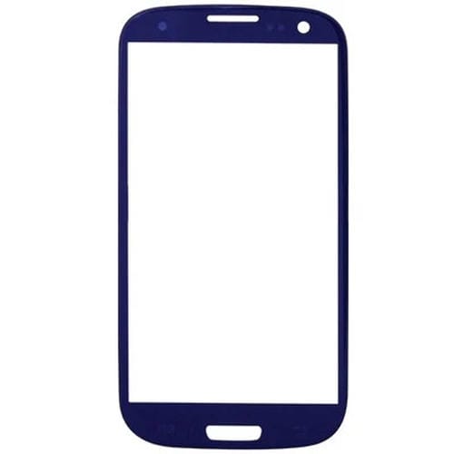 Schermo Frontale Samsung Galaxy S3/i9300 Lente in Vetro Esterna (Blu) 10 pezzi