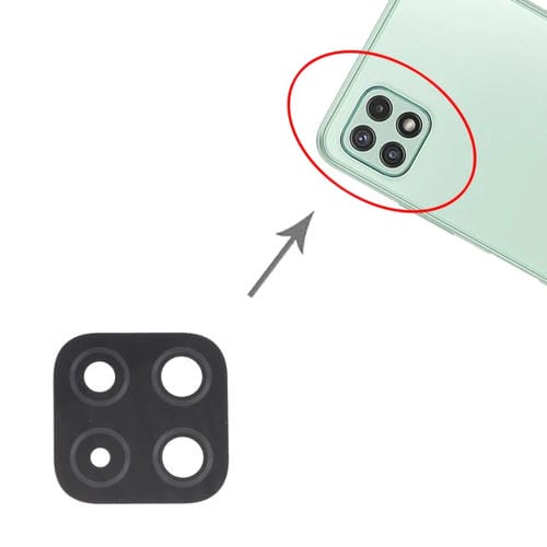 Lot (10 pièces) Objectif de caméra arrière Samsung Galaxy A22 5G SM-A226