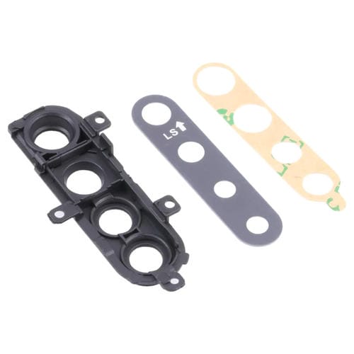 Cubierta de Lente de Cámara Compatible con Samsung Galaxy A21 SM-A215 (10 Piezas), Negro)