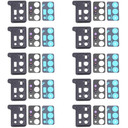 Camera Lens Cover Samsung Galaxy Note 20 Ultra 5G SM-N986 (10 Pieces) (Black)