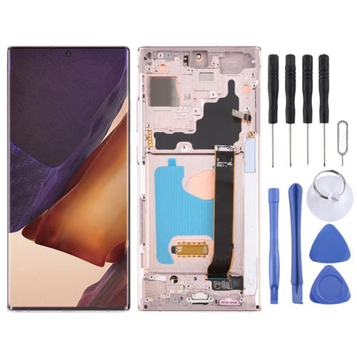 LCD Super AMOLED screen Samsung Galaxy Note 20 Ultra SM-N986 5G with Frame (Gold)