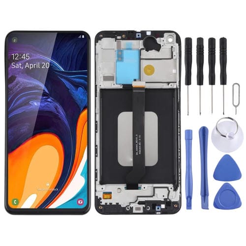Ecrã LCD Samsung Galaxy A60 SM-A606 com Moldura (Preto)