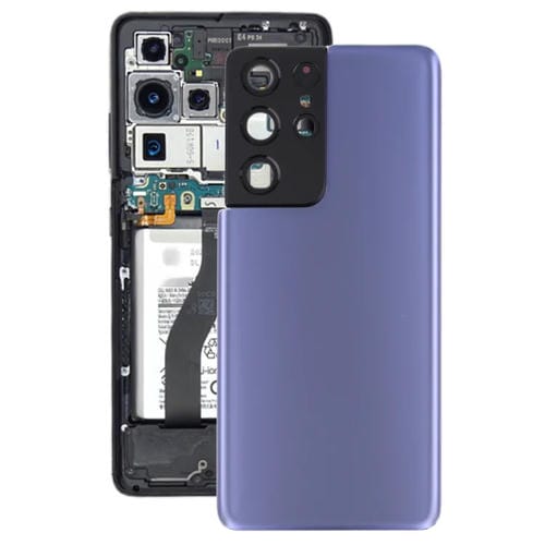 Couvercle Arrière Batterie Samsung Galaxy S21 Ultra 5G Objectif Appareil Photo (Violet)