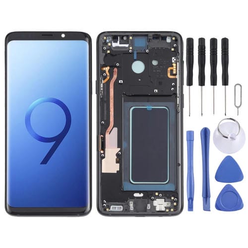 Ecrã LCD OLED Samsung Galaxy S9+ SM-G965 com Moldura (Preto)