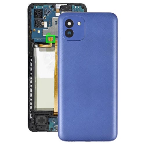 Rückseite Samsung Galaxy A03 SM-A035F Batterie (Blau)
