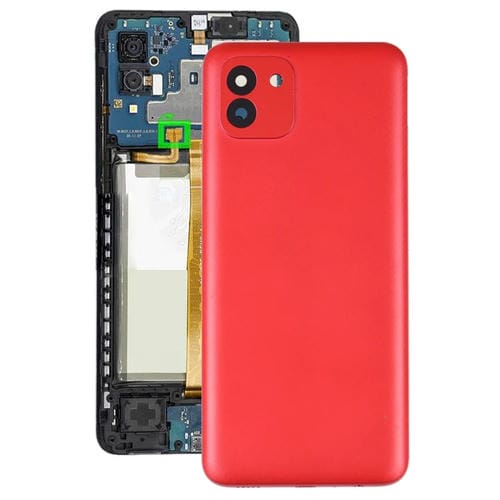 Rückseite der Batterieabdeckung Samsung Galaxy A03 SM-A035F (Rot)