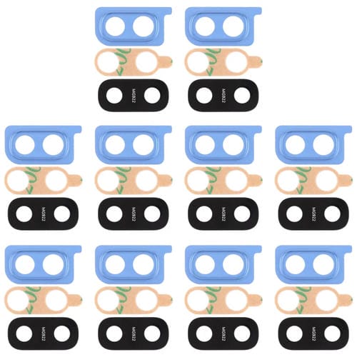 Cubierta de Lente de Cámara Samsung Galaxy A20 (10 Piezas) (Azul)