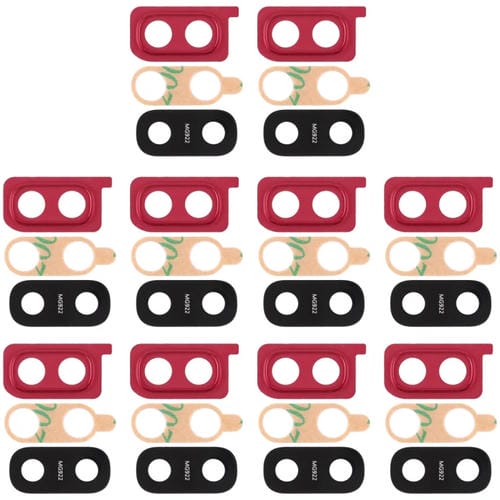 Copriobiettivo fotocamera Samsung Galaxy A20 (Rosso) - Confezione da (10 pezzi)