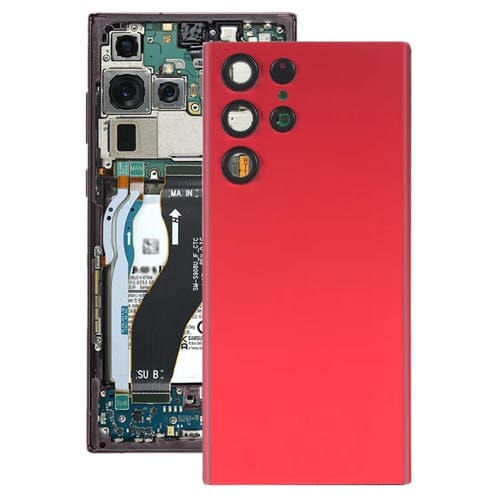 Back Cover Samsung Galaxy S22 Ultra 5G SM-S908B of Battery and Lens (Red)