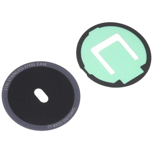 Objectif en verre arrière Samsung Galaxy Gear S2 SM-R720 (Noir)