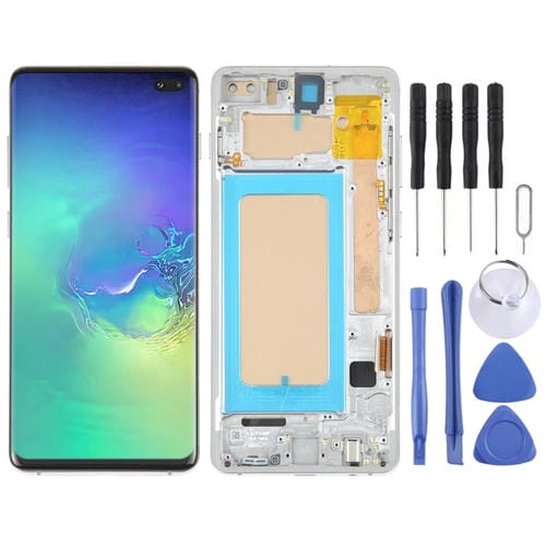 Écran TFT LCD Samsung Galaxy S10+ SM-G975 avec cadre sans identification d'empreinte