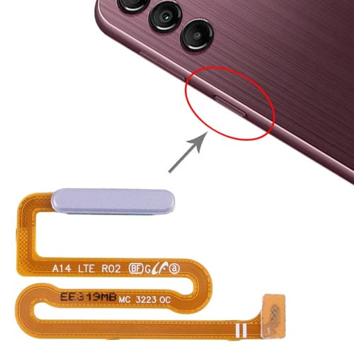Fingerprint Flex Cable Samsung Galaxy A14 SM-A145F (Silver)