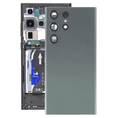 Tapa Trasera de Vidrio Samsung Galaxy S23 Ultra SM-S918 con Lente de Cámara (Verde)