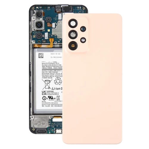 Rückseite der Batterieabdeckung Samsung Galaxy A53 5G SM-A536B mit Kamerlinse (Rosa)