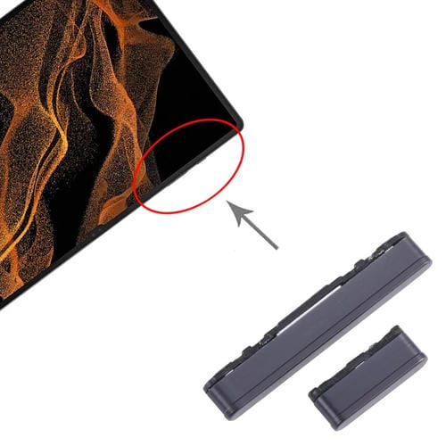 Botões Samsung Galaxy Tab S8 Ultra SM-X906 Controlo Ligado e Volume (Preto)