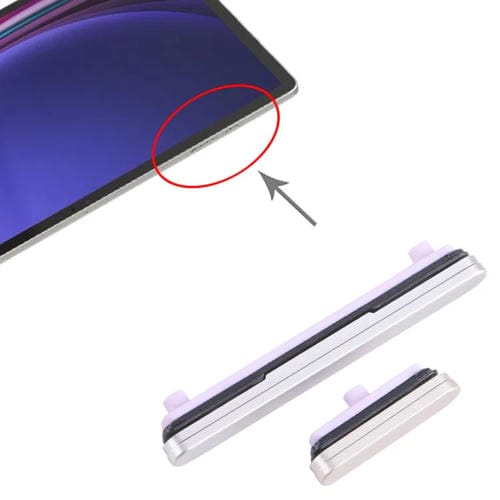 Botão de Energia e Volume Samsung Galaxy Tab S9+ SM-X810/X816/X818 (Prateado)
