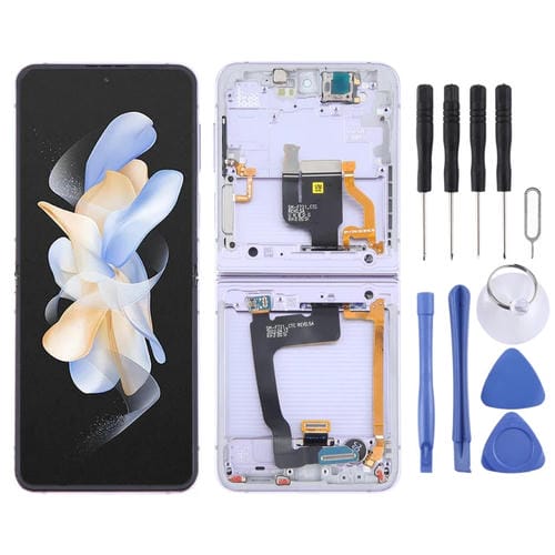 Pantalla Completa Samsung Galaxy Z Flip4 SM-F721 con Marco (Púrpura)