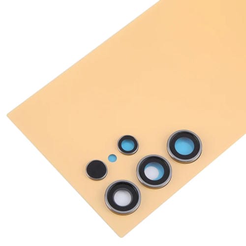 Coperchio posteriore della batteria Samsung Galaxy S24 Ultra SM-S928B con obiettivo della fotocamera (Giallo)