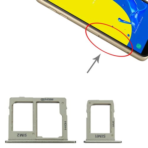 SIM Card and Micro SD Trays Samsung Galaxy J4 SM-J400 (Gold)