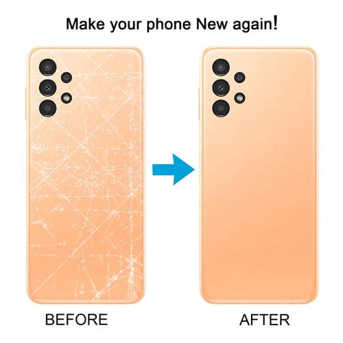 Dos de couverture de la batterie Samsung Galaxy A13 SM-A137F (bleu)