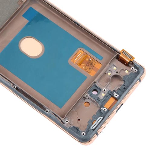 Schermo LCD OLED da 6,43" con cornice Samsung Galaxy S20 FE SM-G780F (Oro)