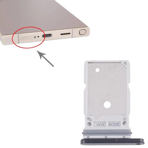 Tabuleiro Cartão SIM Samsung Galaxy S25 Ultra SM-S938B (Preto)