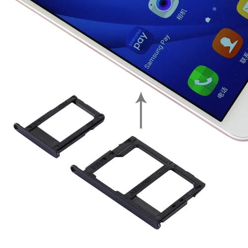 SIM Card and Micro SD Tray Samsung Galaxy J5 Prime/G570 and J7 Prime/G610 (Black)