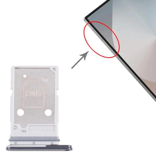 Tabuleiro Cartão SIM Samsung Galaxy Z Fold7 SM-F966B Versão UE (Preto)