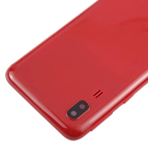 Carcasa trasera con tapa para lente de cámara (roja) para Samsung Galaxy A2 Core SM-A260F