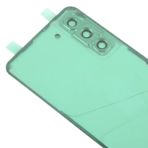 Carcasa trasera con tapa para lente de cámara para Samsung Galaxy S21 FE SM-G990B (verde)
