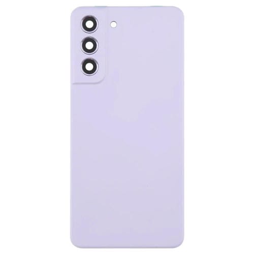 Carcasa trasera con tapa para lente de cámara para Samsung Galaxy S21 FE SM-G990B (morado)